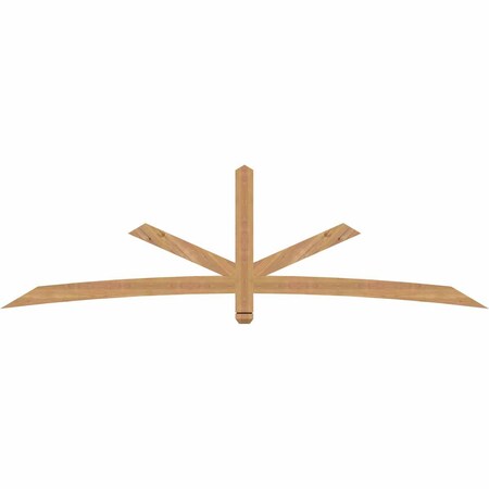 Ekena Millwork Alberta Smooth Timber Gable Bracket, Western Red Cedar, 96"W x 28"H x 1 1/2"D x 3 1/2"F, 7/12 Pitch GBW096X28X0204ALB00SWR